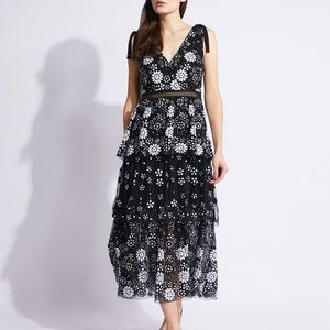 NWT Self Portrait Starlet Deco Sequin Tired dress